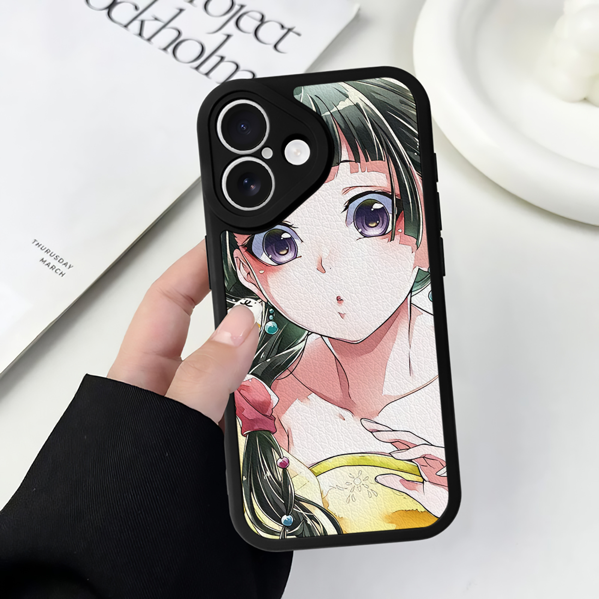 薬屋のひとりごと The Apothecary Diaries 【iPhone 16シリーズ対応】シリコンスマホケース（レザー調） 材質：シリコン